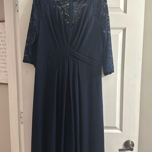 Navy blue formal dress